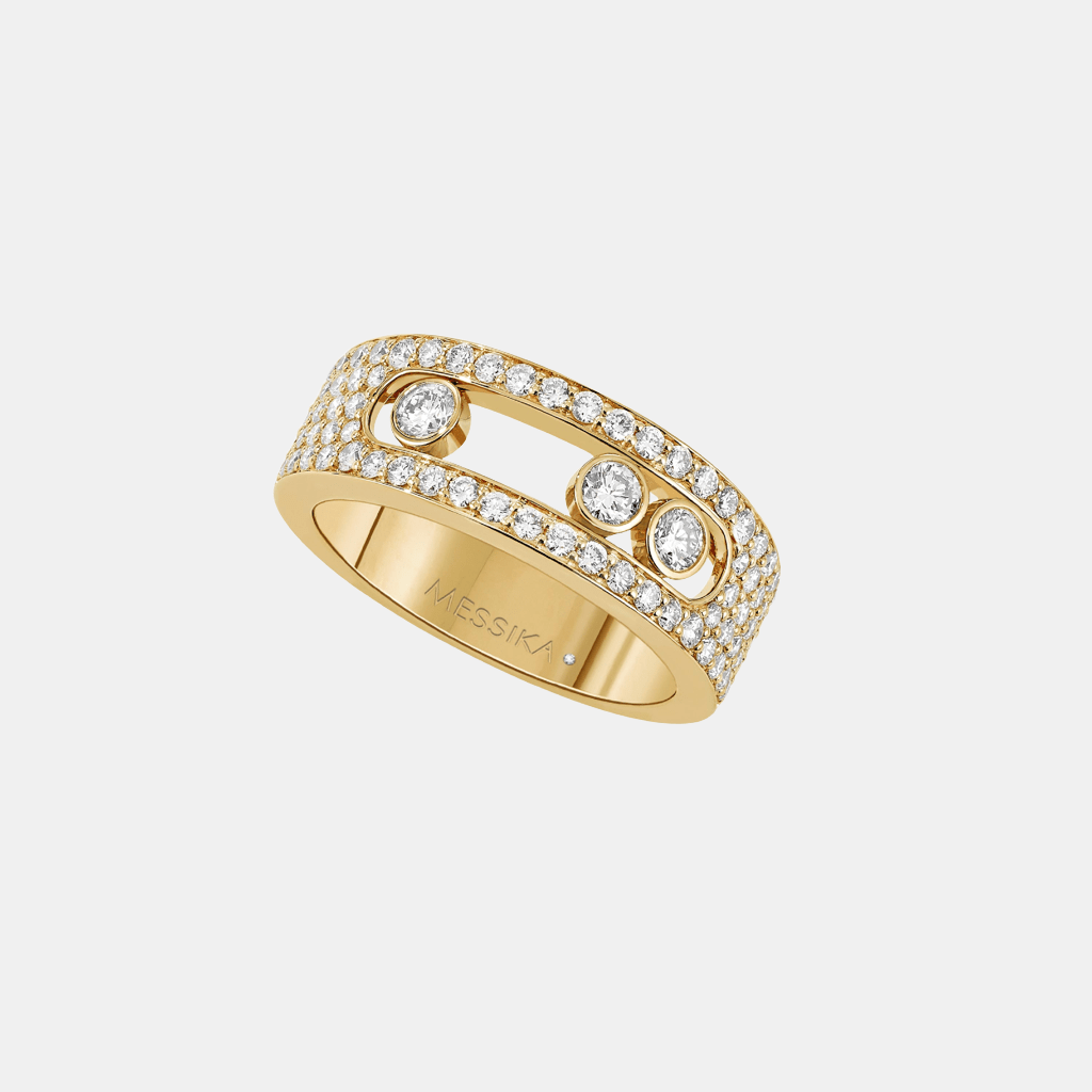 Bague Move Joaillerie Pavé SM Or jaune Diamant 1ct