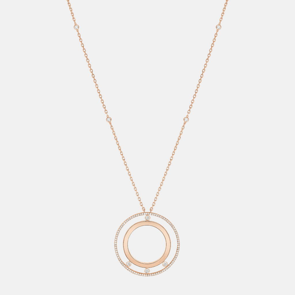 Collier Move Romane Or rose Diamant 0.78ct
