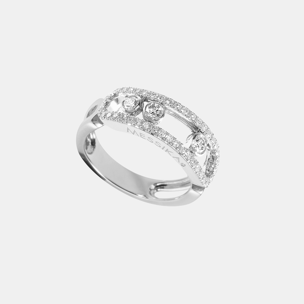 Bague Move Classique Or blanc Diamant 0.08ct