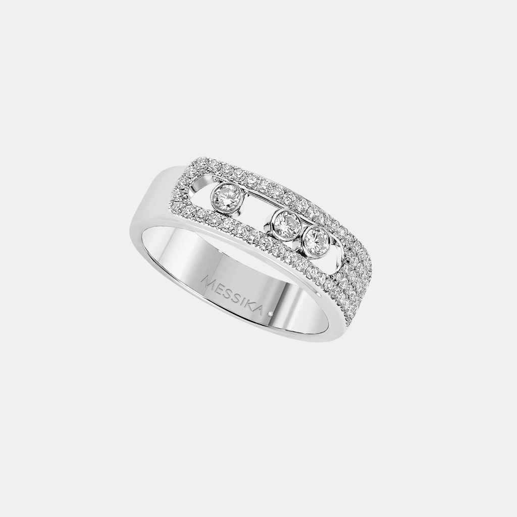 Bague Move Noa Pavé Or blanc Diamant 0.4ct