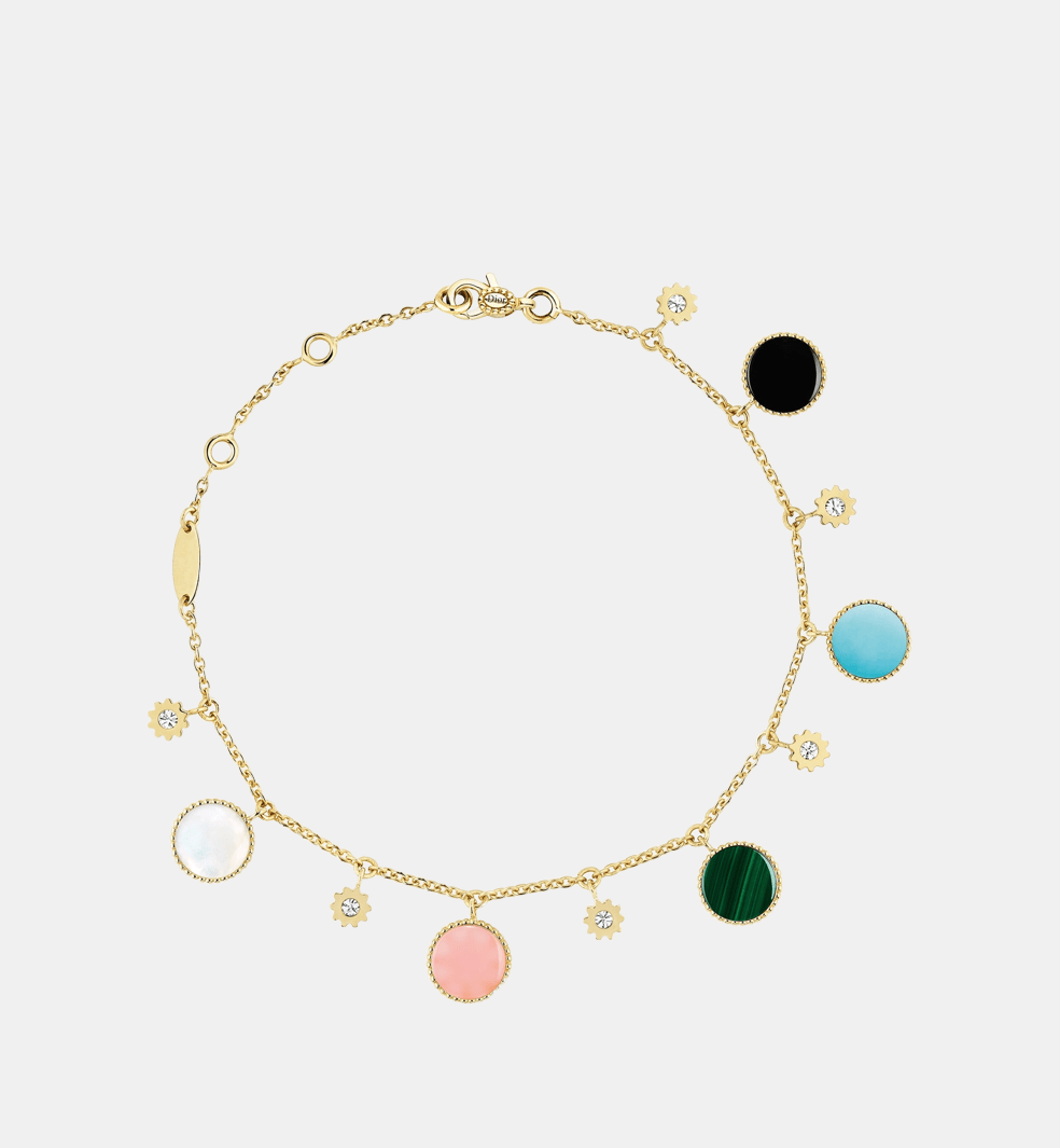 Bracelet Rose des Vents Or jaune Diamant 0.32 ct