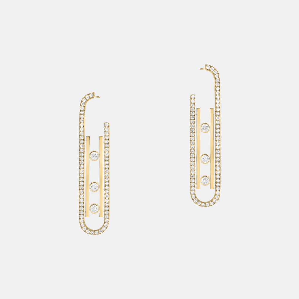 Boucles d'oreilles Move 10th Anniversary Or jaune Diamant 1.01ct