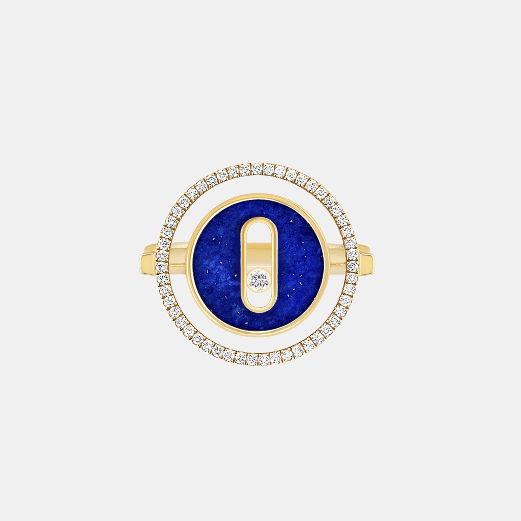 Bague Lucky Move SM Or jaune Lapis lazuli