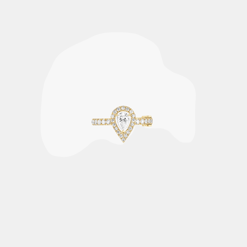 Boucles d'oreilles My Twin Poir M Or jaune Diamant 0.1ct