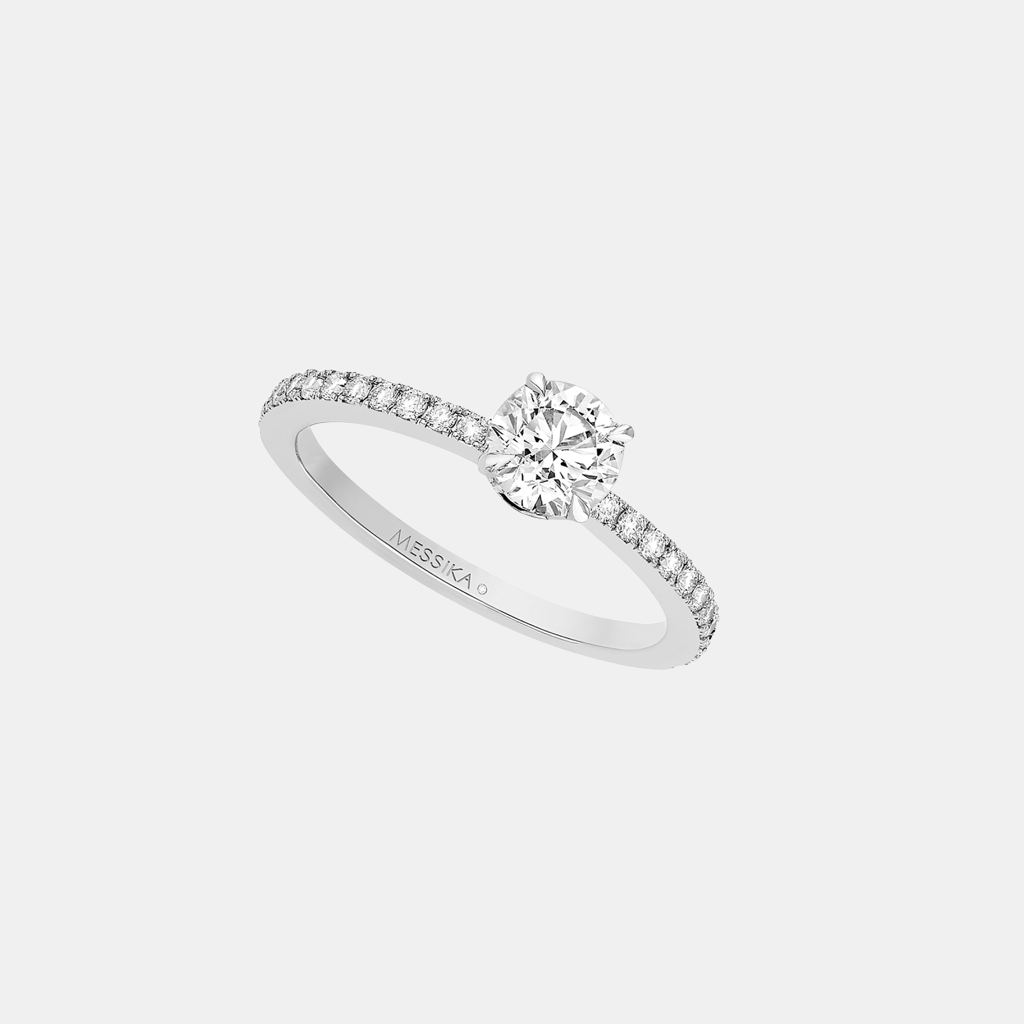 Bague (E)Motion Or blanc Diamant 0.3ct