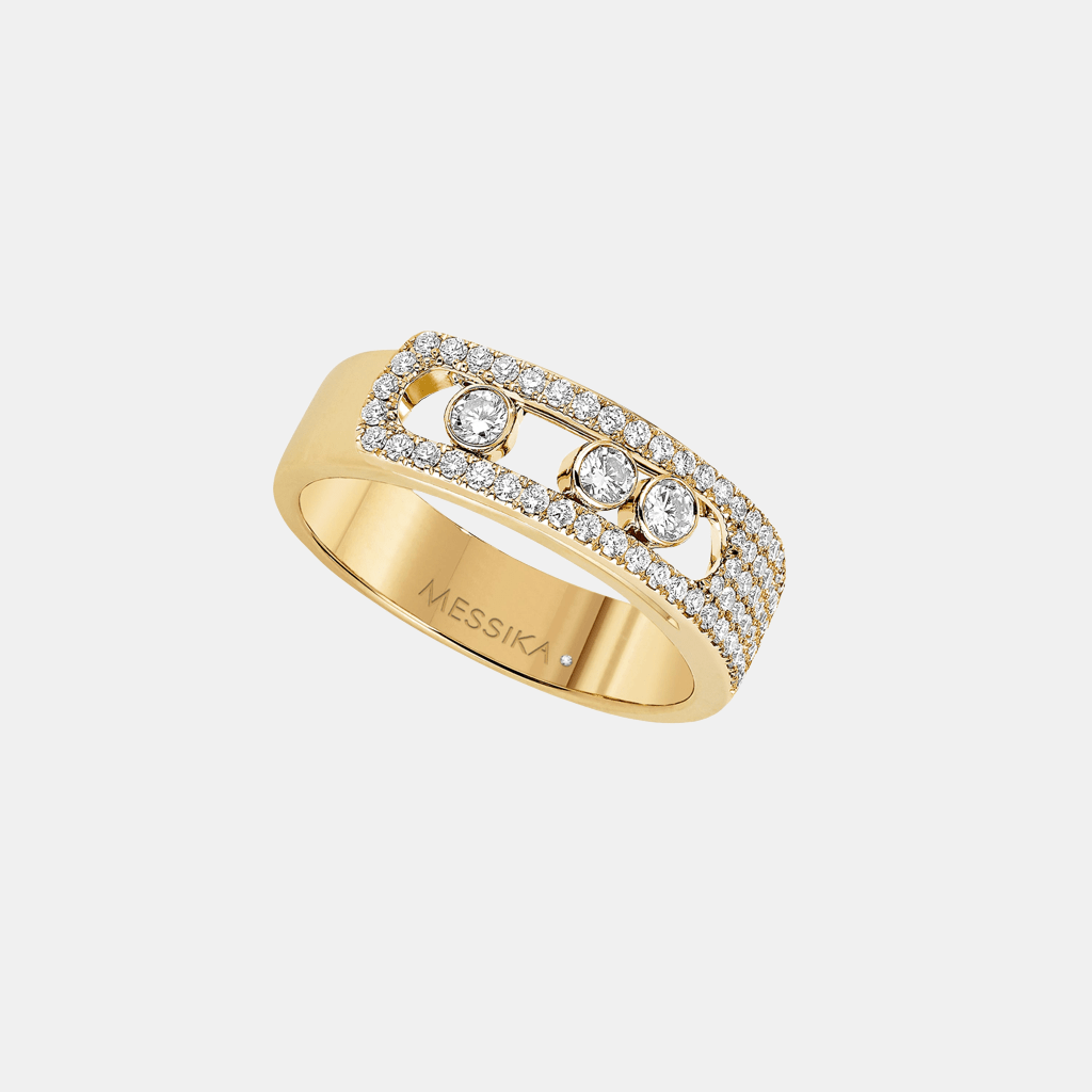 Bague Move Noa Pavé Or jaune Diamant 0.4ct