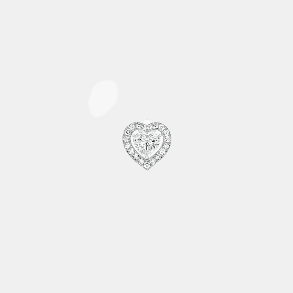 Boucles d'oreilles Joy Coeur Or blanc Diamant 0.15ct