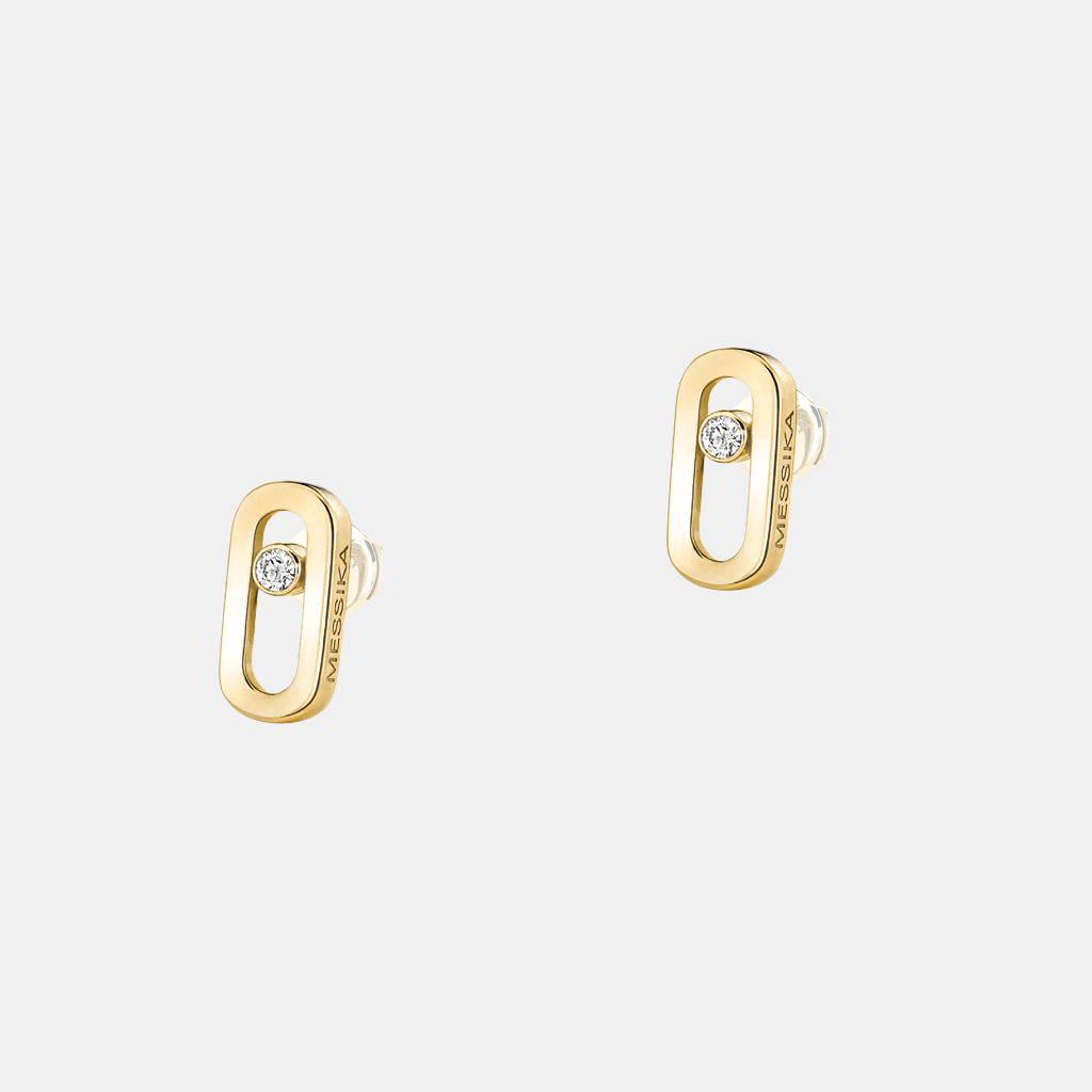 Boucles d'oreilles Move Uno Or jaune Diamant 0.03ct