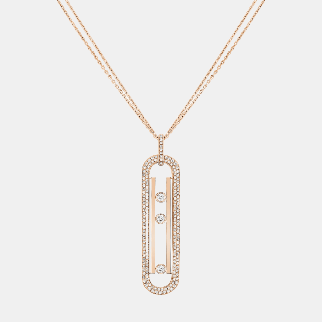 Collier Move 10th Anniversary Or rose Diamant 1.1ct