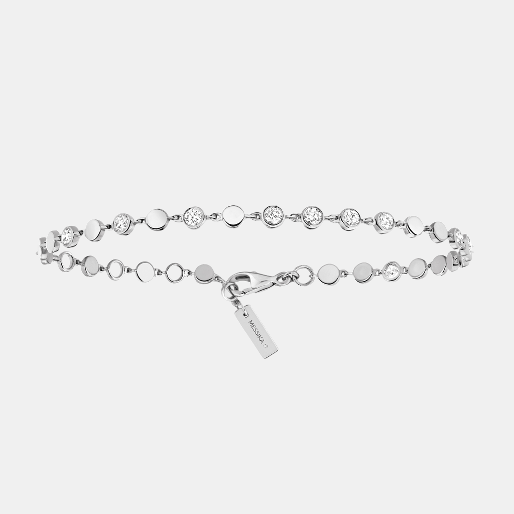 Bracelet D-Vibes MM Or blanc Diamant 0.45ct
