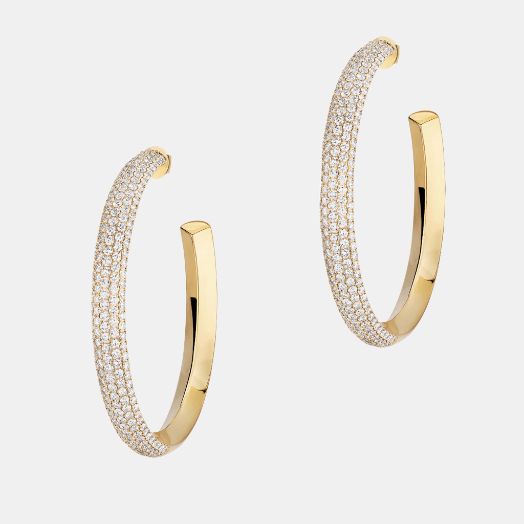 Boucles d'oreilles Divine Enigma LM Or jaune Diamant 6.9ct