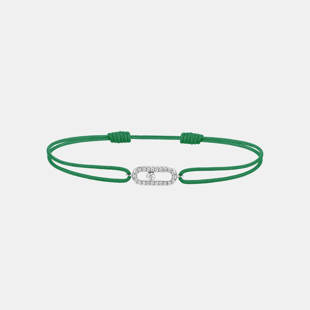 Bracelet Move Uno Or blanc Diamant 0.06ct