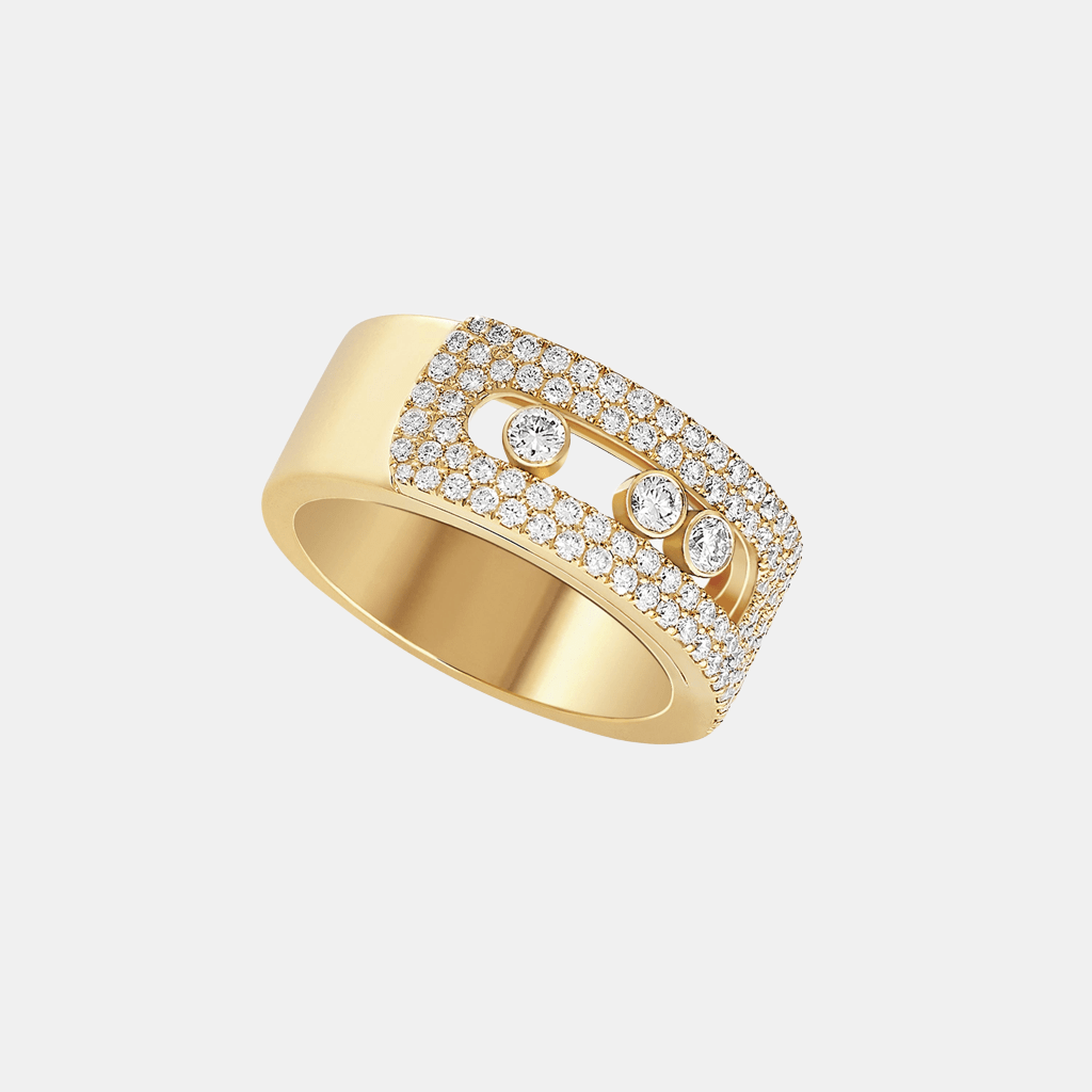 Bague Move Noa Pavé LM Or jaune Diamant 0.73ct