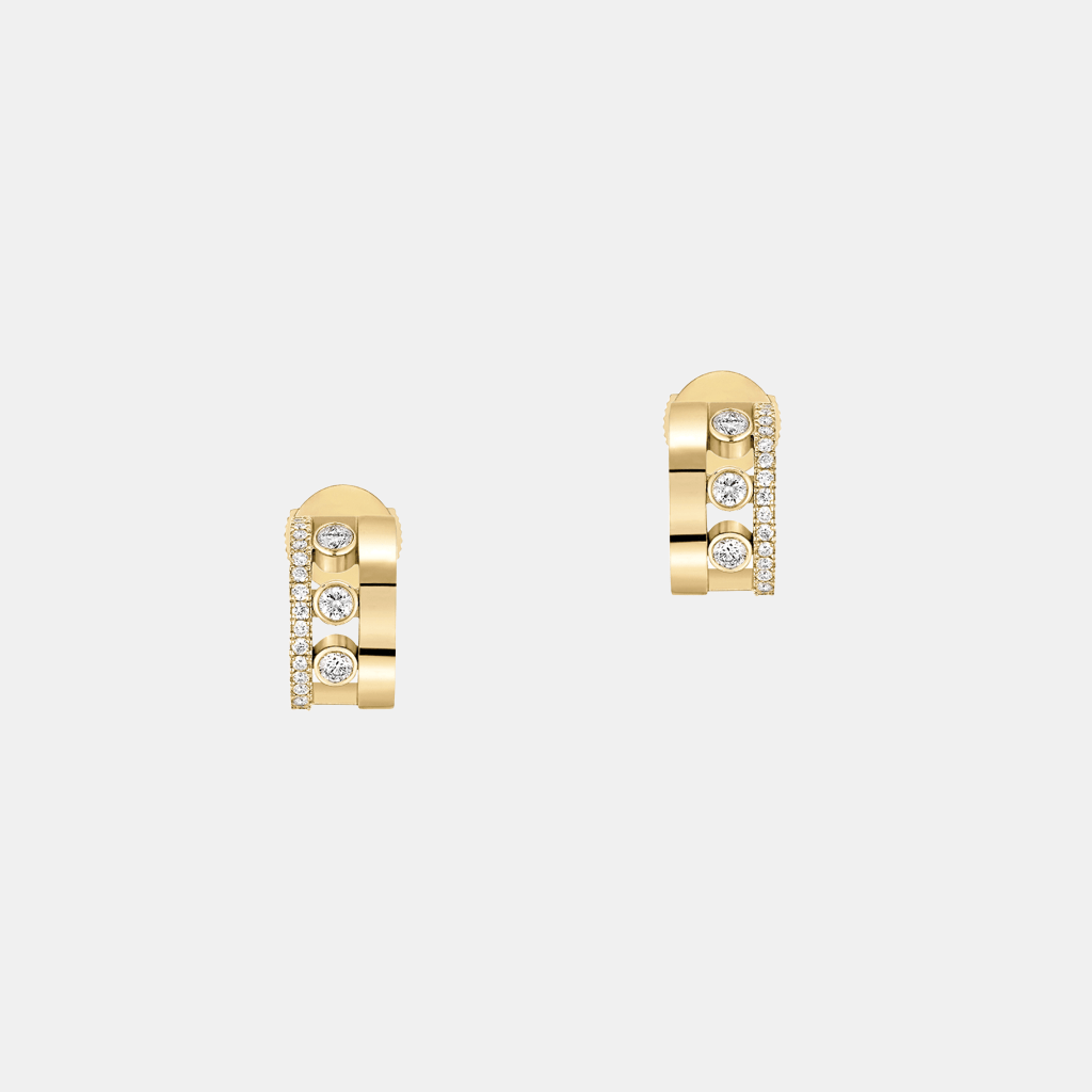 Boucles d'oreilles Move Romane Mini Or jaune Diamant 0.29ct