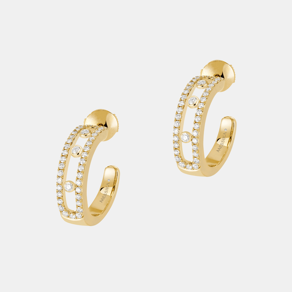 Boucles d'oreilles Move  Pavé Or jaune Diamant 0.5ct