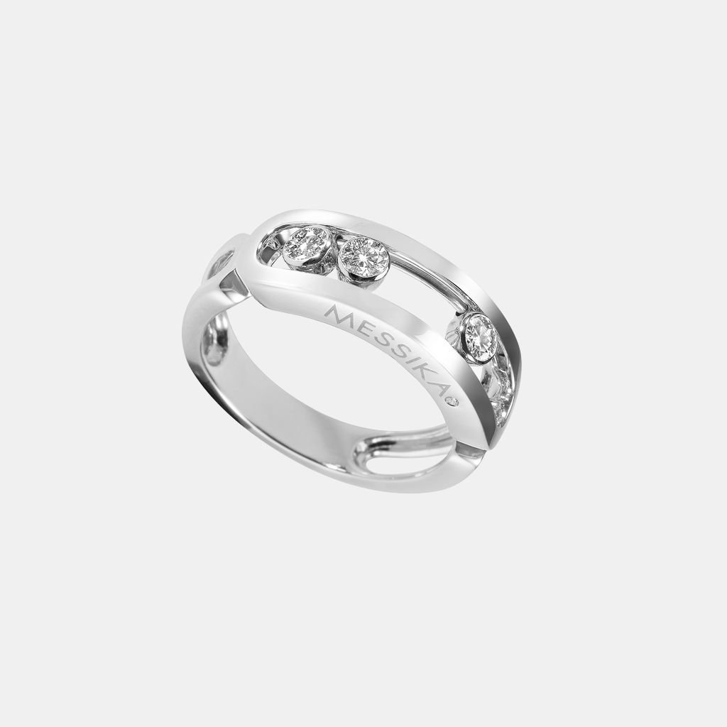 Bague Move Classique Or blanc Diamant 0.25ct