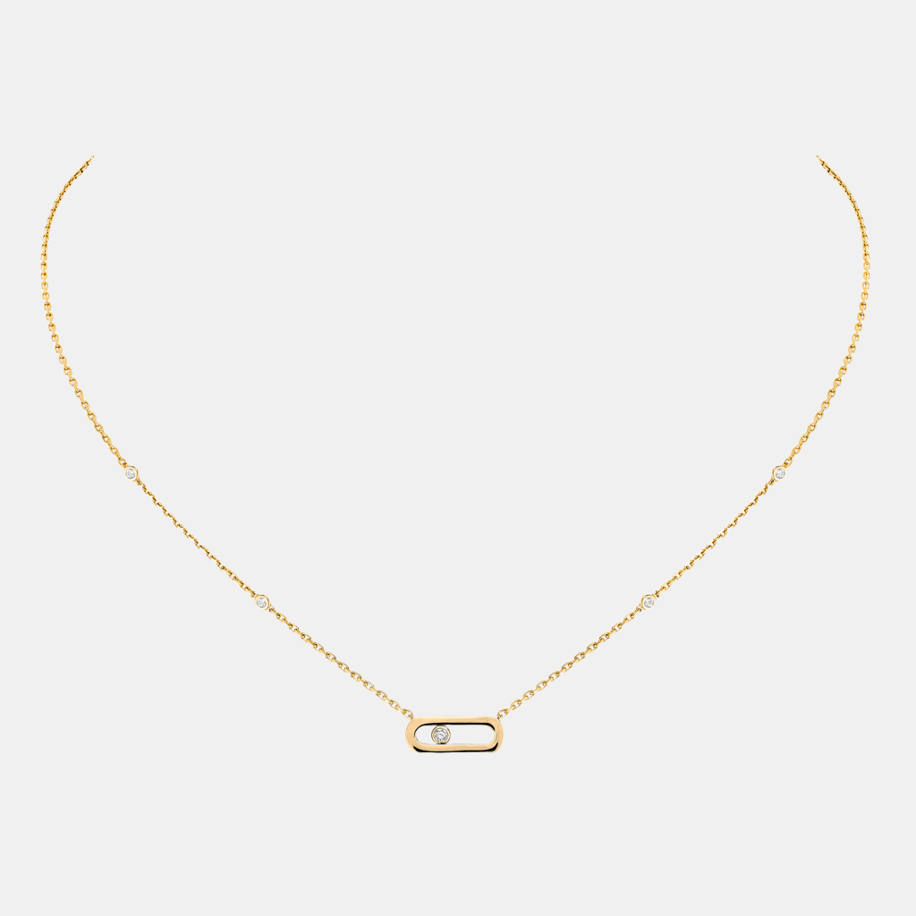 Collier Move Uno Or jaune Diamant 0.1ct