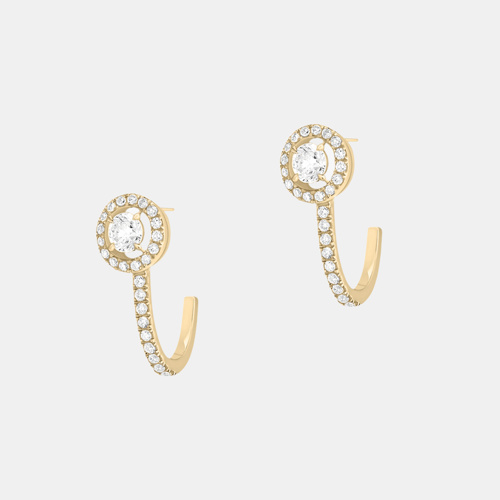Boucles d'oreilles Joy Or jaune Diamant 0.1ct