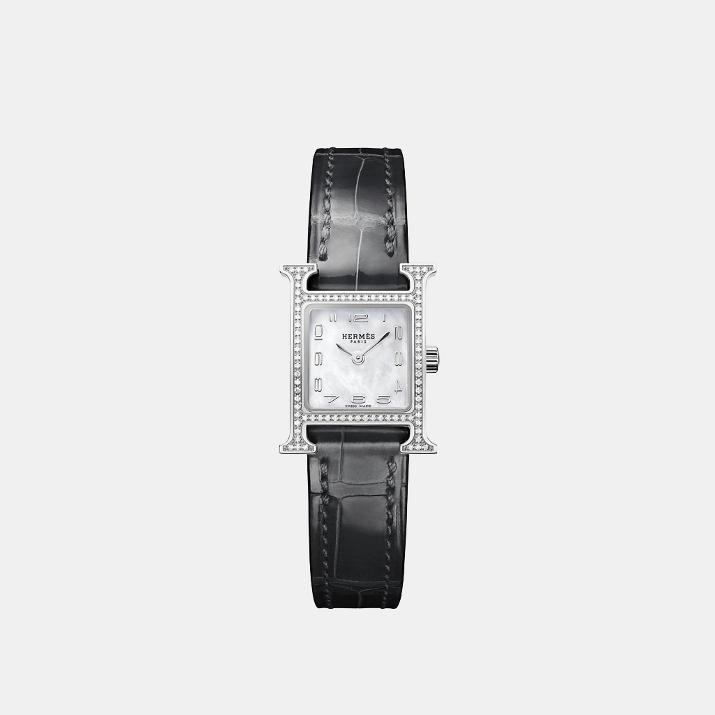 Montre Heure H Mini modèle, 21 mm Quartz Acier  