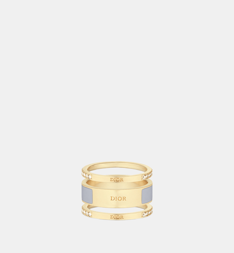 Bague Dior Code Or blanc  