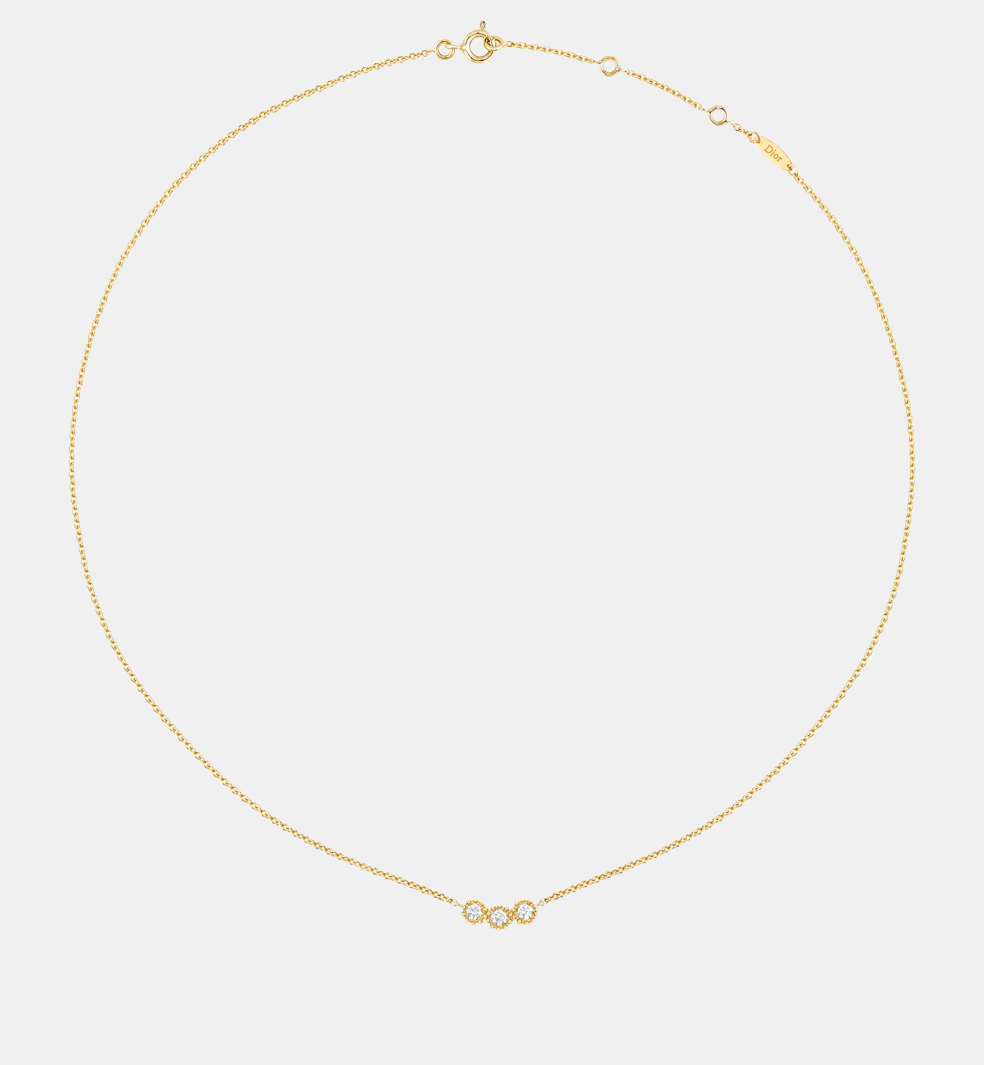 Collier Mimirose Or jaune Diamant 0.13 ct