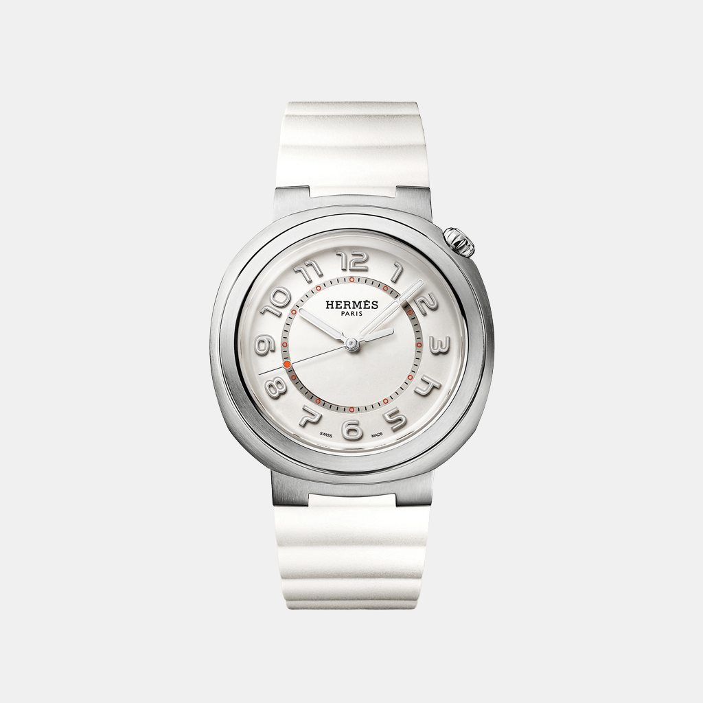 Montre Hermès cut Grand modèle, 36 mm Mécanique Acier  