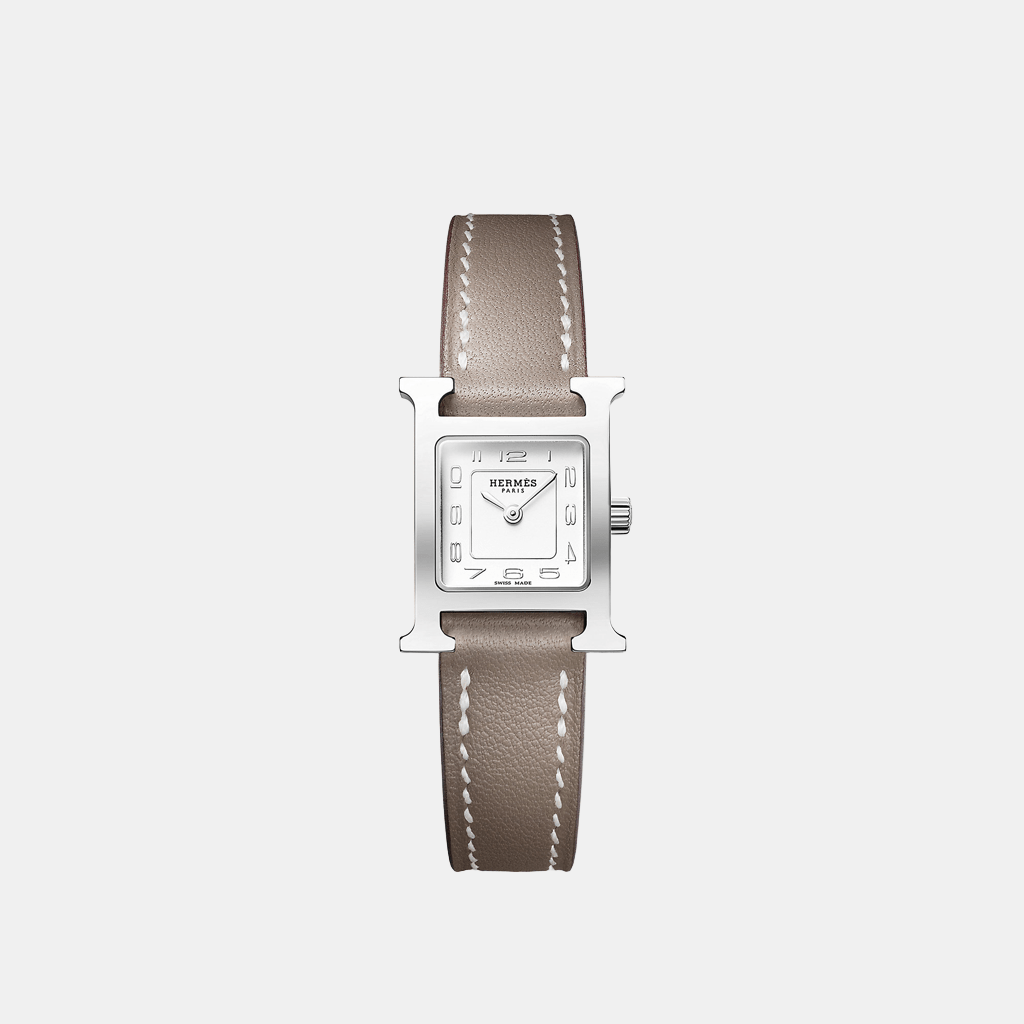 Montre Heure H Mini modèle, 21 mm Quartz Acier  