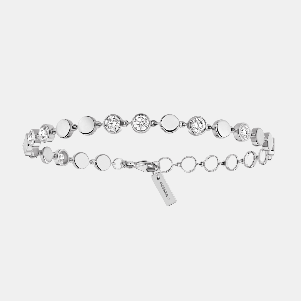 Bracelet D-Vibes MM Or blanc Diamant 1.2ct