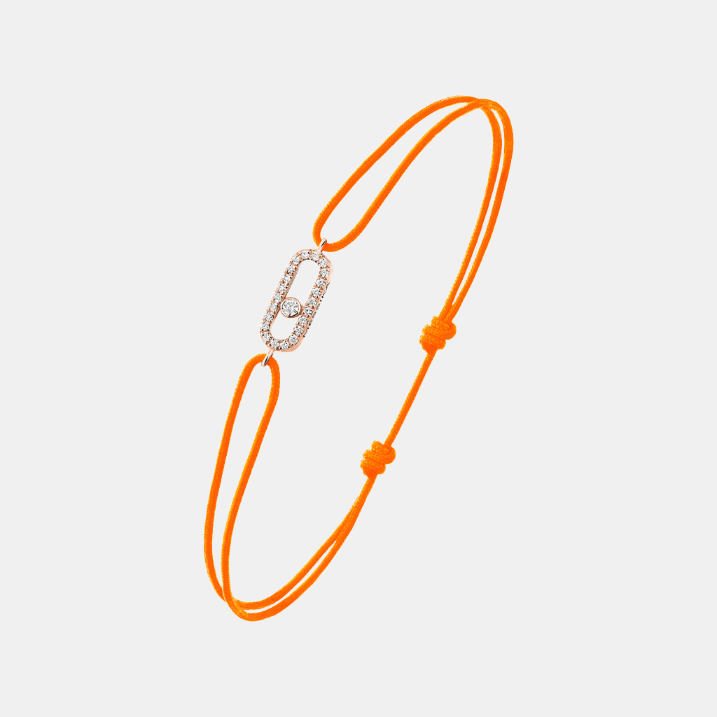 Bracelet Move Uno Orange Or rose Diamant 0.06ct