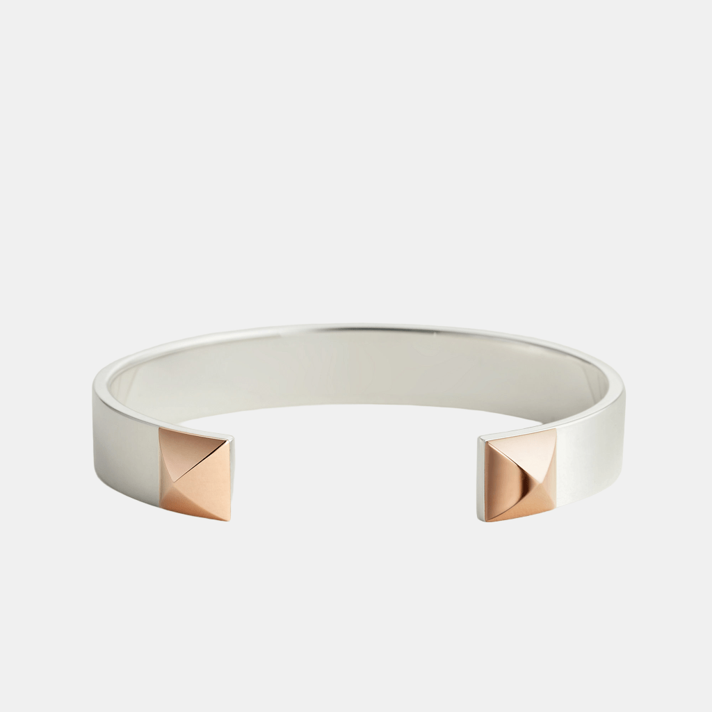 Bracelet Clou d'H Argent et Or rose