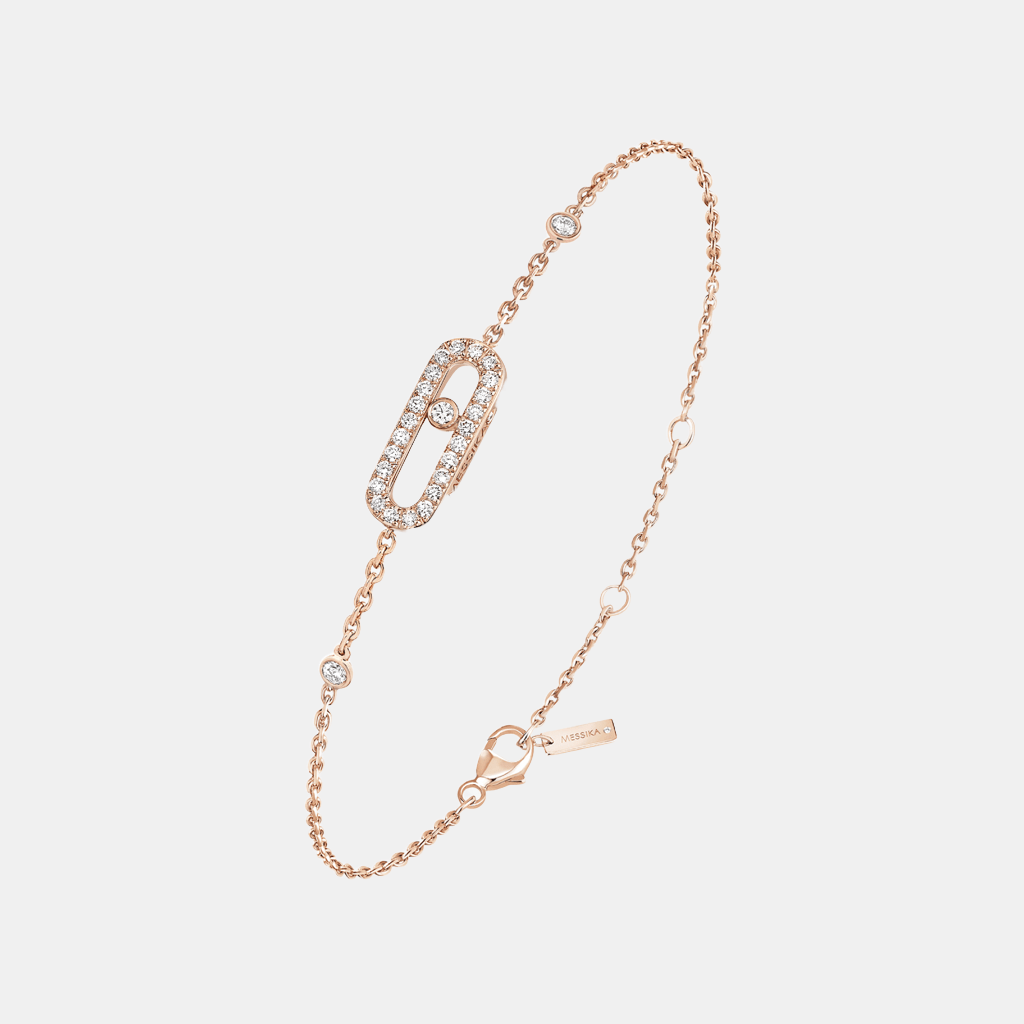 Bracelet Move Uno Pavé Or rose Diamant 0.2ct