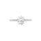 Bague 50 Bague solitaire en or blanc 750 avec diamant ovale 1 ct 58 Facettes 35329