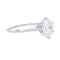 Bague 52 Bague solitaire en or blanc et platine sertie d’un diamant 58 Facettes 32492