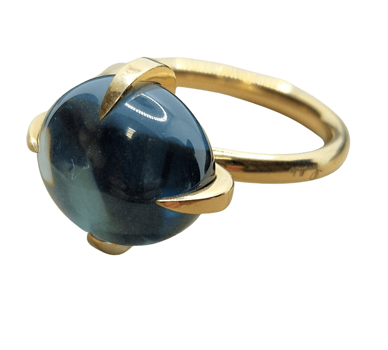 Bague 53.5 POMELLATO - Bague collection Veleno en or jaune et topaze bleue 58 Facettes