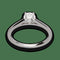 Bague 48 De Beers DB Classic - Solitaire en platine avec diamant 0,40 ct H-SI2 58 Facettes FB08388