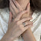 Bague 52 Solitaire - Bague en or gris 18 carats avec diamant taille émeraude 1,51 ct 58 Facettes FB09091-FB09120