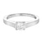 Bague 53 Solitaire - Bague en or blanc 18 carats et diamant taille brillant 58 Facettes 61000368