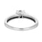 Bague 53 Solitaire - Bague en or blanc 18 carats et diamant taille brillant 58 Facettes 61000368