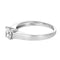 Bague 53 Solitaire - Bague en or blanc 18 carats et diamant taille brillant 58 Facettes 61000368