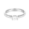 Bague 49 Solitaire - Bague en or gris 750 avec diamant 0,25 ct 58 Facettes 61000263