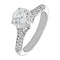 Bague 58 Solitaire - Bague en or gris et diamant taille brillant 58 Facettes 61E00490