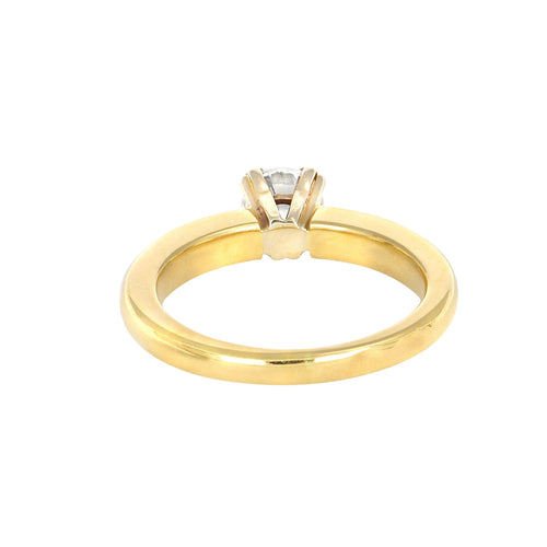 Bague 50 Solitaire - Bague en or jaune 18 carats et diamant 0,51 ct 58 Facettes 61000358