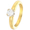 Bague 50 Solitaire - Bague en or jaune 18 carats et diamant 0,51 ct 58 Facettes 61000358