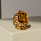 Bague 53 Bague citrine 12 ct taille émeraude en or jaune 14K 58 Facettes 2535