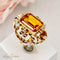 Bague 53 Bague citrine 12 ct taille émeraude en or jaune 14K 58 Facettes 2535