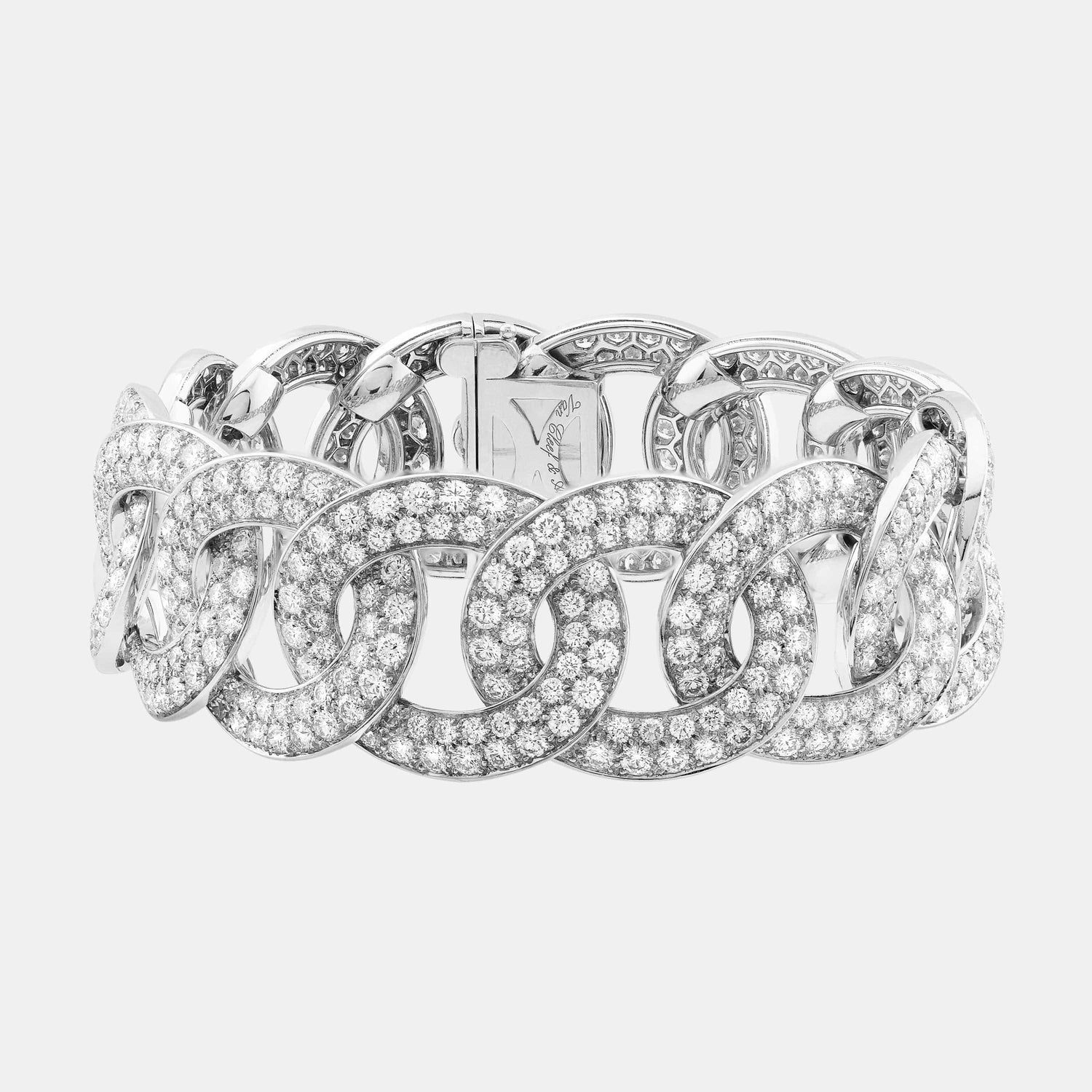 Bracelet Olympia Or blanc Diamant 19.32ct