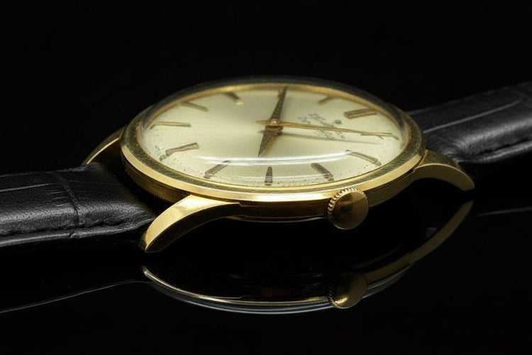Montre Zenith Sporto - Montre vintage en or jaune 18 carats 35 mm 58 Facettes