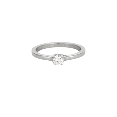 Bague 53 Solitaire en or blanc orné d'un diamant 58 Facettes 517472