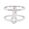 Bague 54 Messika Glam'Azone - Bague en or blanc et diamants 58 Facettes 33978