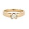 Bague 53 Bague solitaire en or jaune et diamants 58 Facettes DV0574 - 1